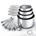 Smart Home TILUCK Stainless Steel Measuring Cups & Spoons Set, Cups Set