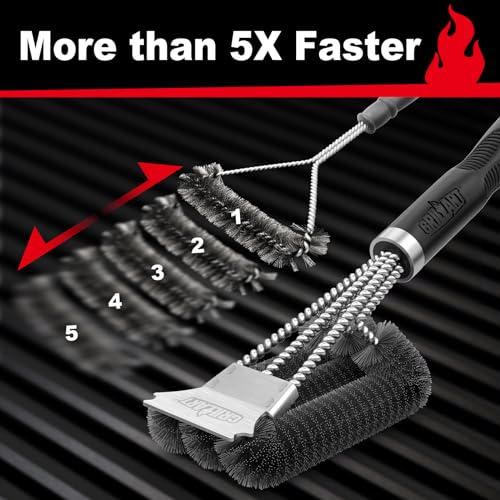 Smart Home GRILLART Grill Brush and Scraper, Extra Strong BBQ Cleaner Accessories, Collection